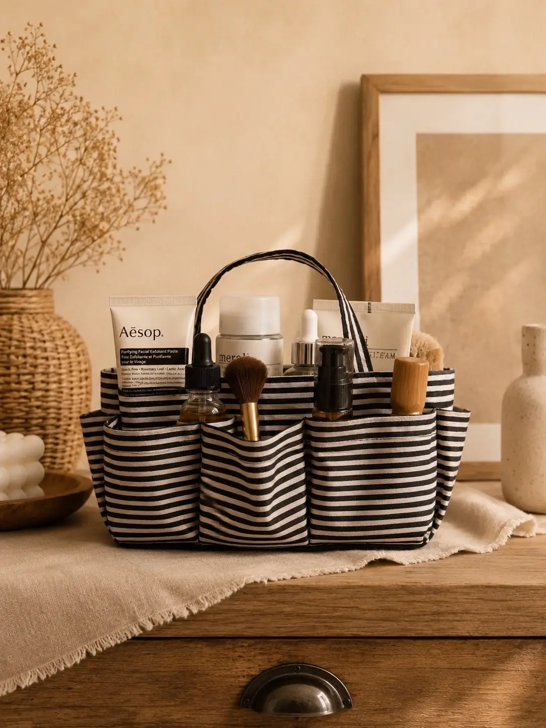 کیف دستی و ارگانایزر پارچه‌ای